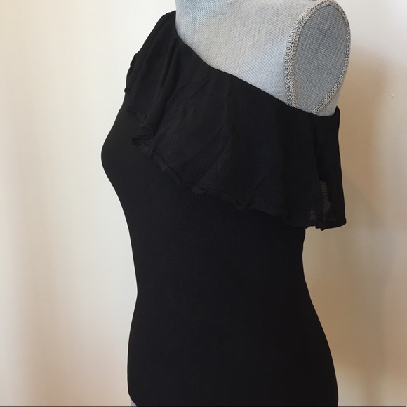 Scripted One Shoulder Evening Top - Picture 3 of 8